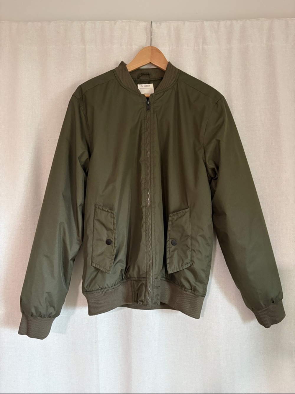 ZAKBRAND Men's Olive Green Bomber Jacket